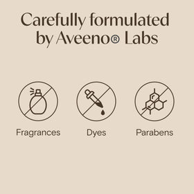 Aveeno size comparison in hand showing 12 fl oz value and convenience