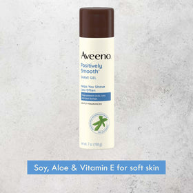 Aveeno size comparison with hand showing 7 oz can scale for travel and storage convenience