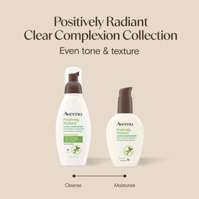 Aveeno soy extract visual emphasizing natural extract skin-tone benefits