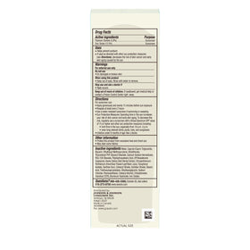 Aveeno tube labeled 40% recycled plastic highlighting sustainable packaging