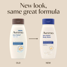 Aveeno product texture close-up highlighting creamy Triple Oat formula soothing skin