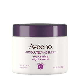 Aveeno cream texture close-up illustrating creamy absorbent formula
