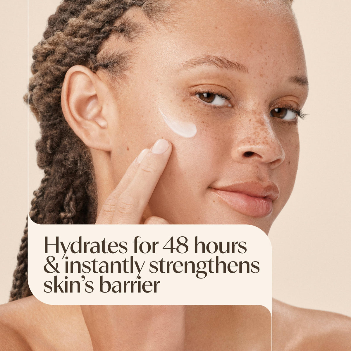 Aveeno cream texture close-up highlighting rich non-greasy feel