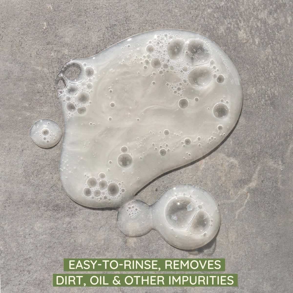 Aveeno cleanser texture foam close-up demonstrates gentle lathering