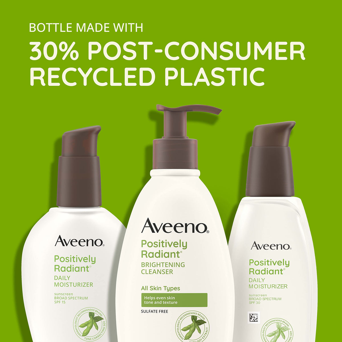 Aveeno cleanser lathered on hand showing gentle foam and cleansing action