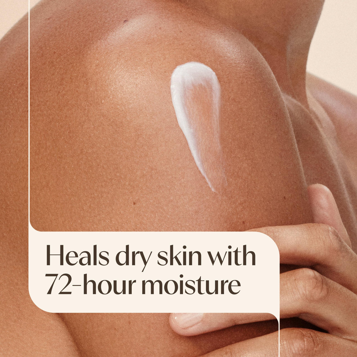 Aveeno lotion texture on hand demonstrates fast absorbing benefit