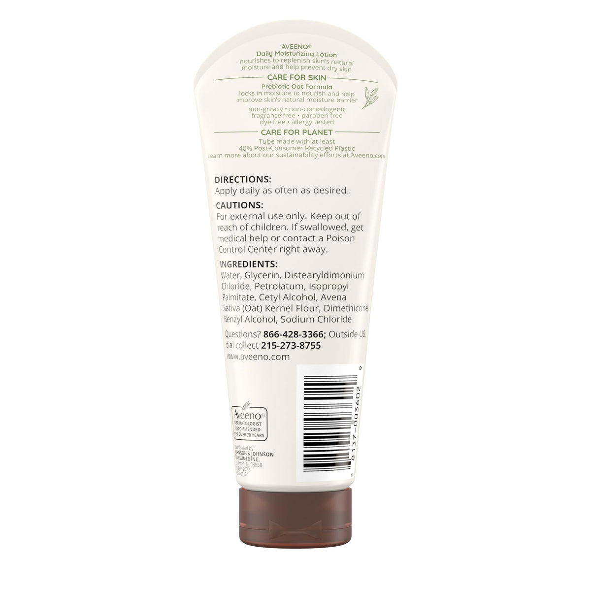 Aveeno three travel bottles laid flat illustrating value pack and portability