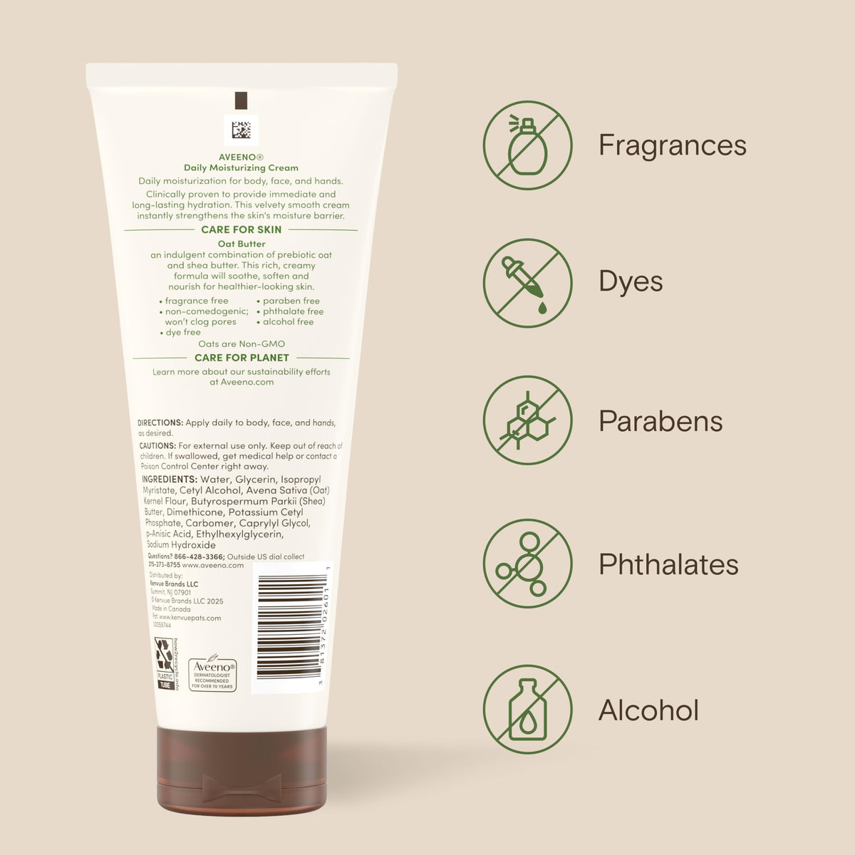 Aveeno tube inside a travel pouch indicating convenient portability