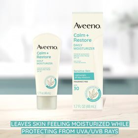 Aveeno tube cap open dispensing product for easy daily application