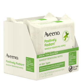 Using Aveeno wipe around eyes demonstrates gentleness and safety