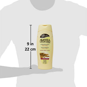 Avena Instituto Español in a bathroom lifestyle scene promoting daily routine comfort