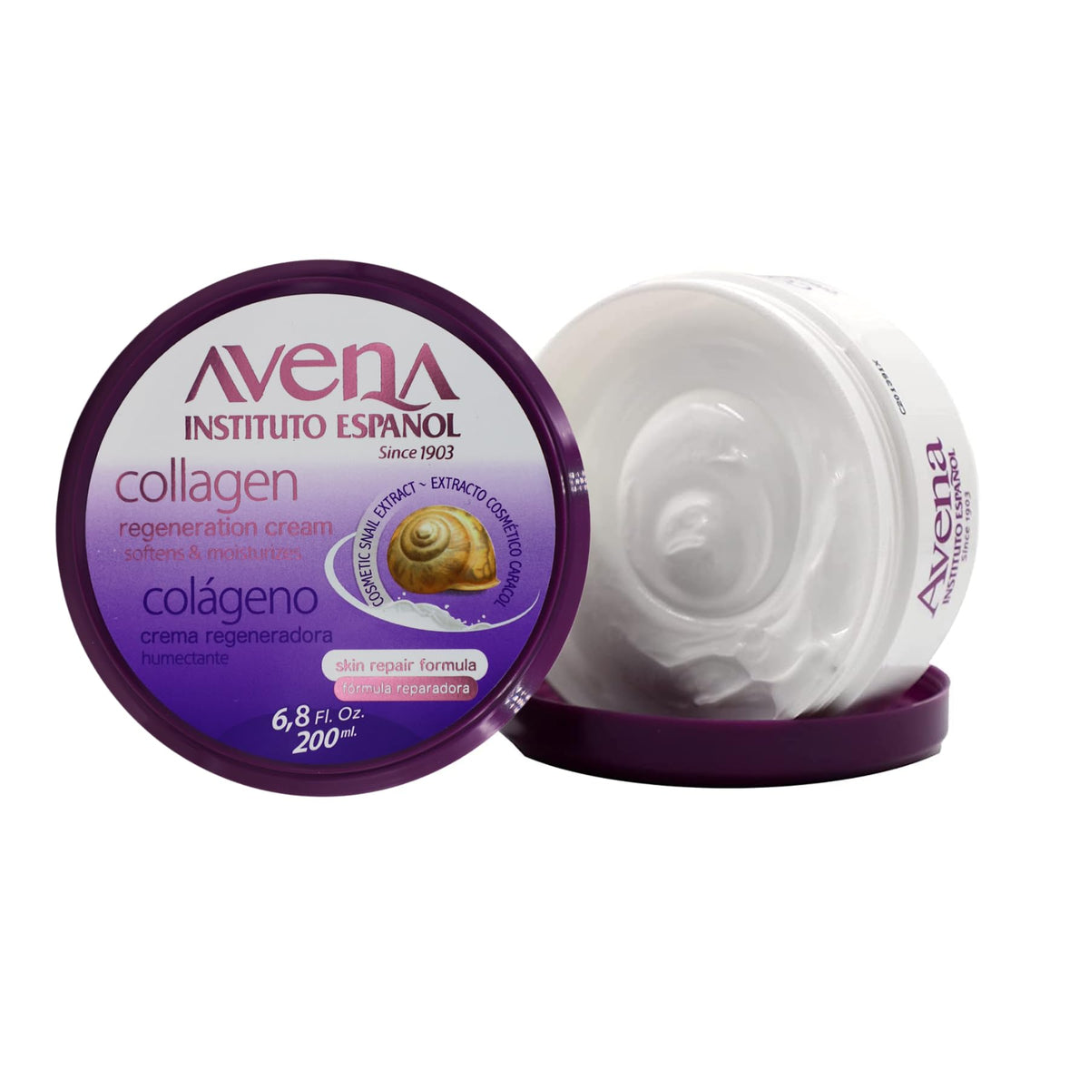 Avena Instituto Español open jar close-up texture highlighting creamy hydration