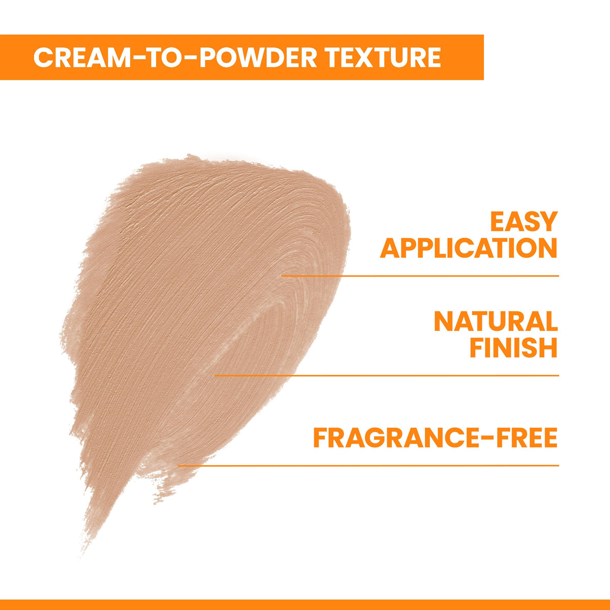 Avène applied to cheek showing light coverage and even tone benefit