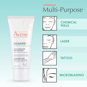 Eau Thermale Avène ingredient label detail highlighting restorative postbiotic benefit
