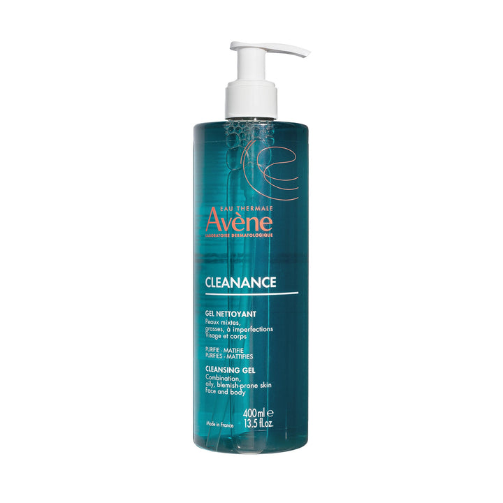 Avène Cleanance front packaging showing bottle and label benefits