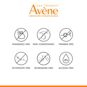 Avène compact with water droplets illustrating 40-minute water resistance