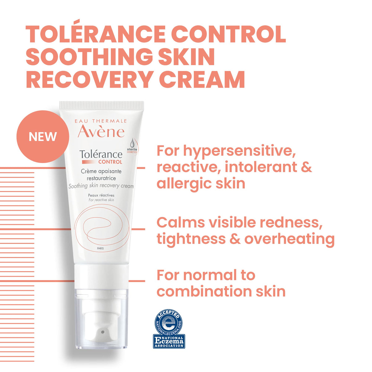Eau Thermale Avène gentle cleanser texture dispensed from pump, showing mild, non-drying foam