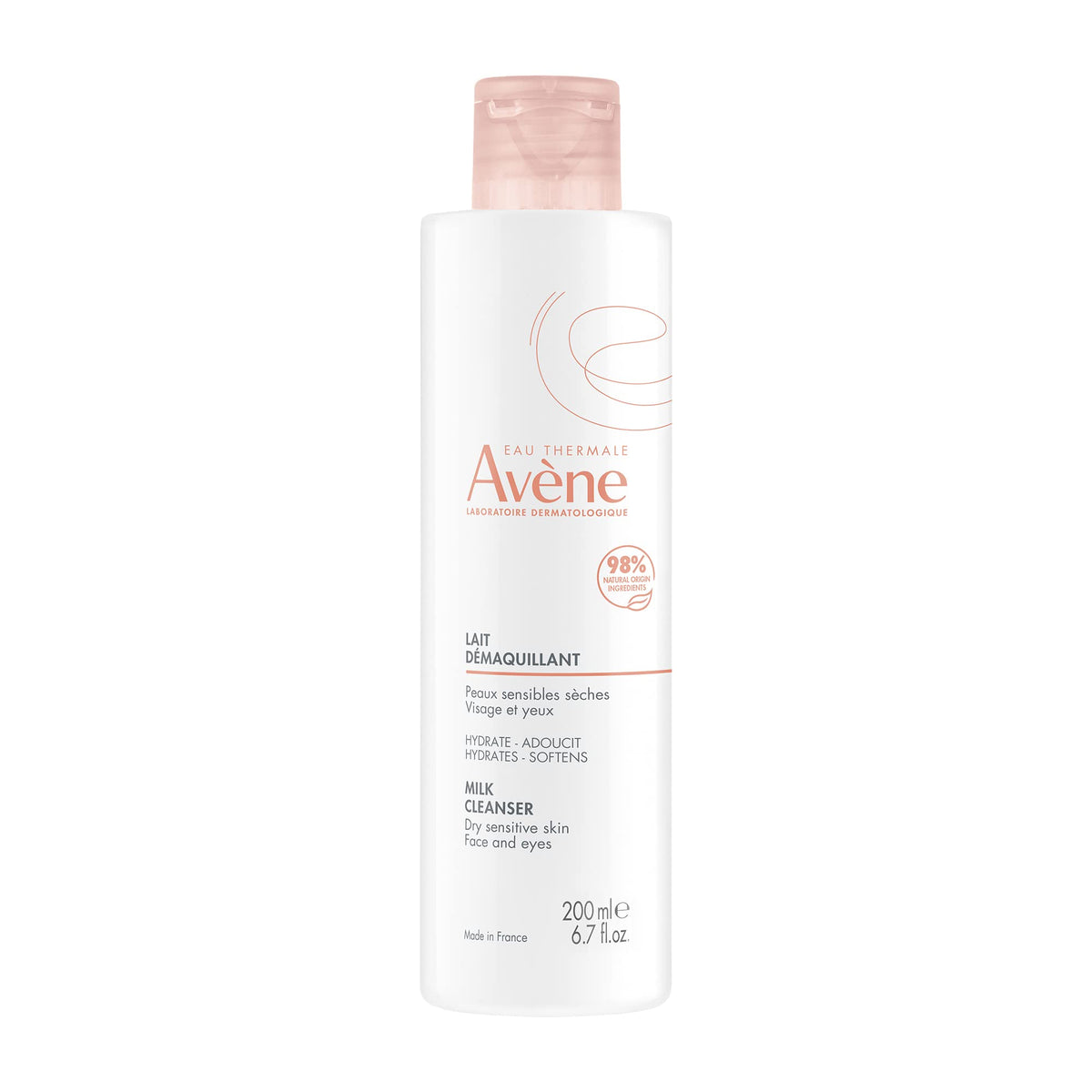 Avène front bottle view showing label and size, clear product identity and benefit
