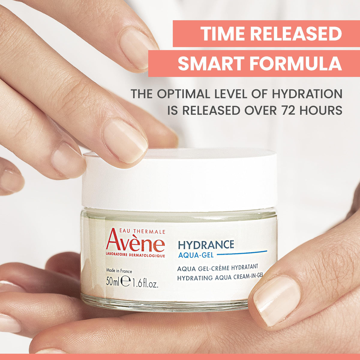 Eau Thermale Avène used as overnight mask on model showing intensive nighttime hydration