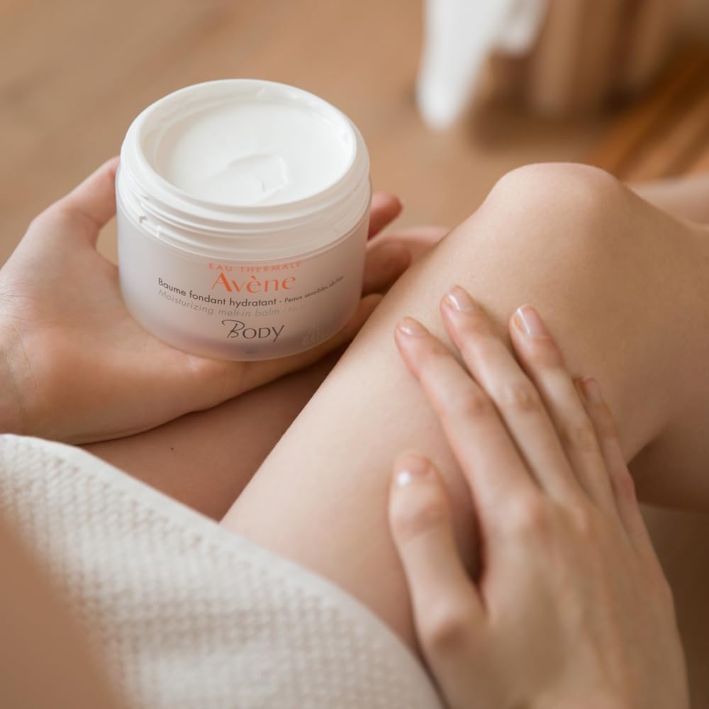 Avène jar on bathroom counter lifestyle scene promoting daily routine benefit