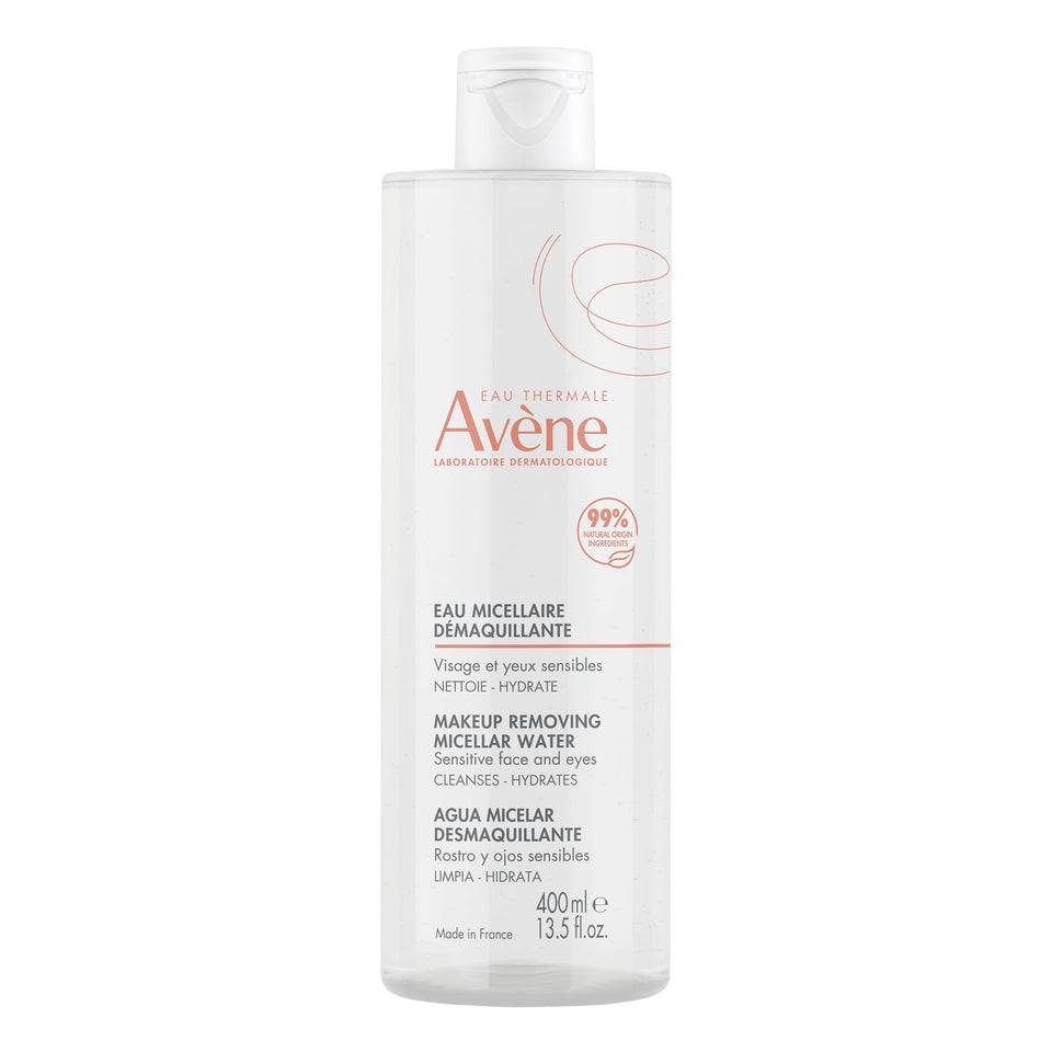Eau Thermale Avène front packaging showing bottle and product benefits