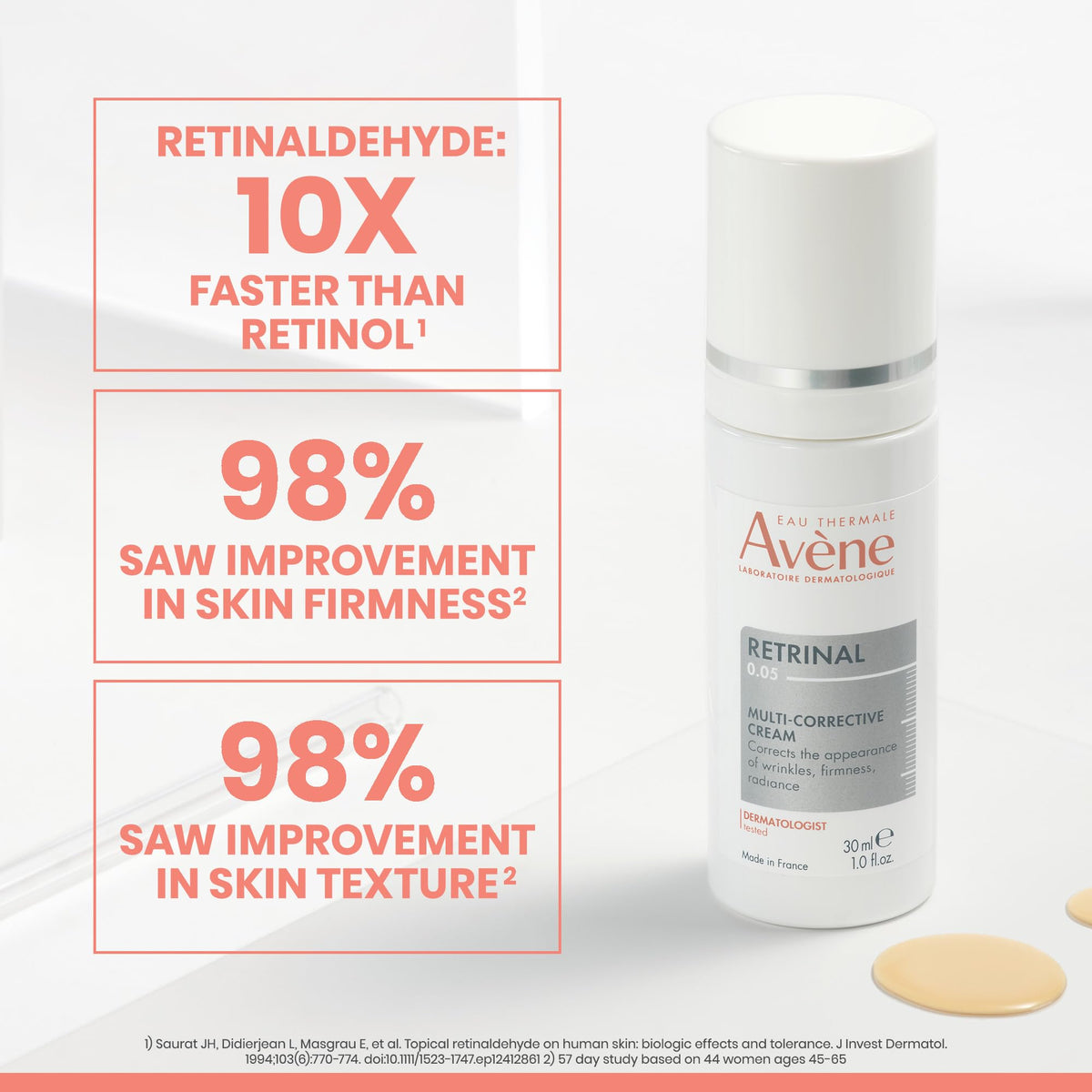 Eau Thermale Avène creamy texture close-up highlighting smooth spreadability benefit