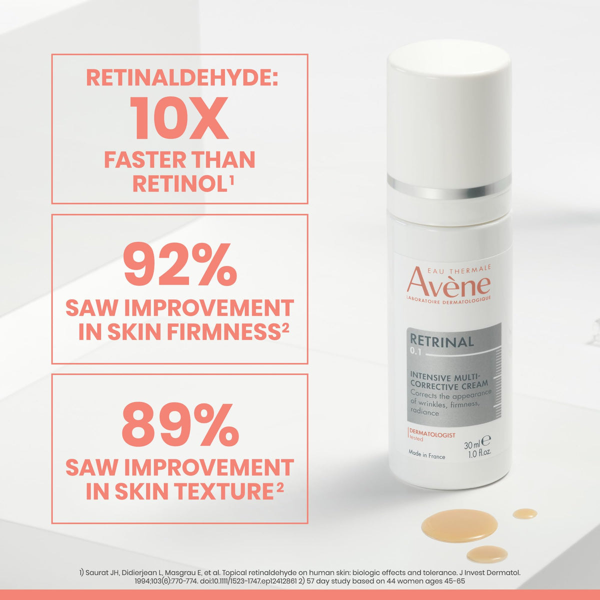 Eau Thermale Avène close-up of cream texture for smooth application