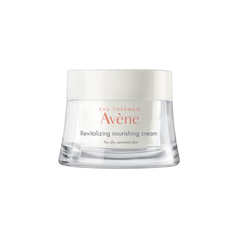 Avène front jar view showing product labeling and elegant packaging benefit: clear identification