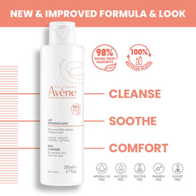 Avène close-up of thermal spring water and ingredients, soothing benefit visible