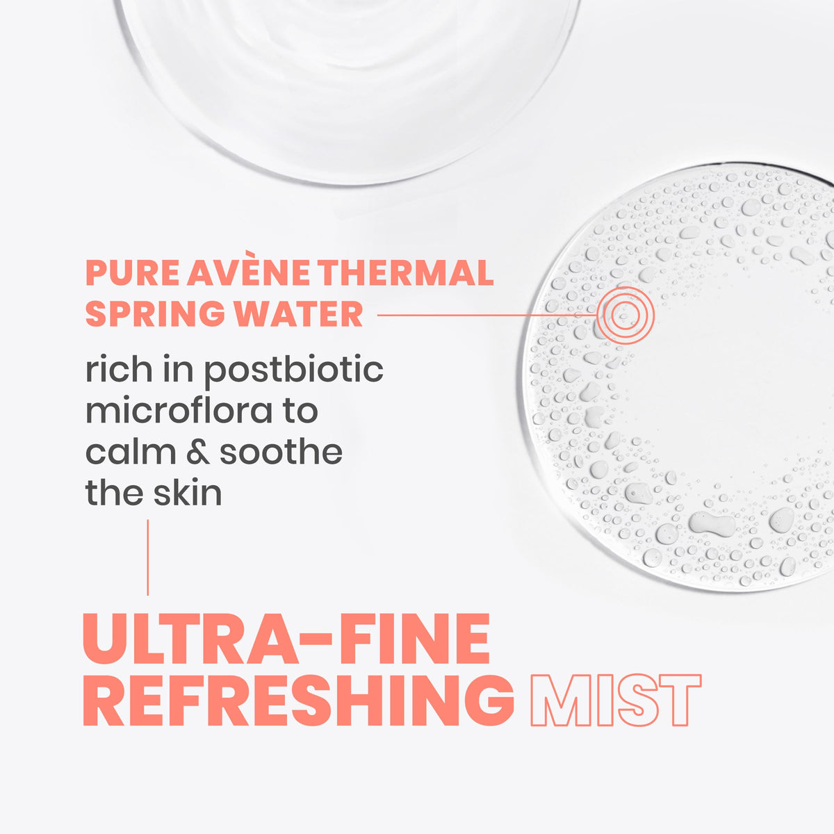 Avène two-can set beside a hand for scale showing generous 10.1 oz bottles