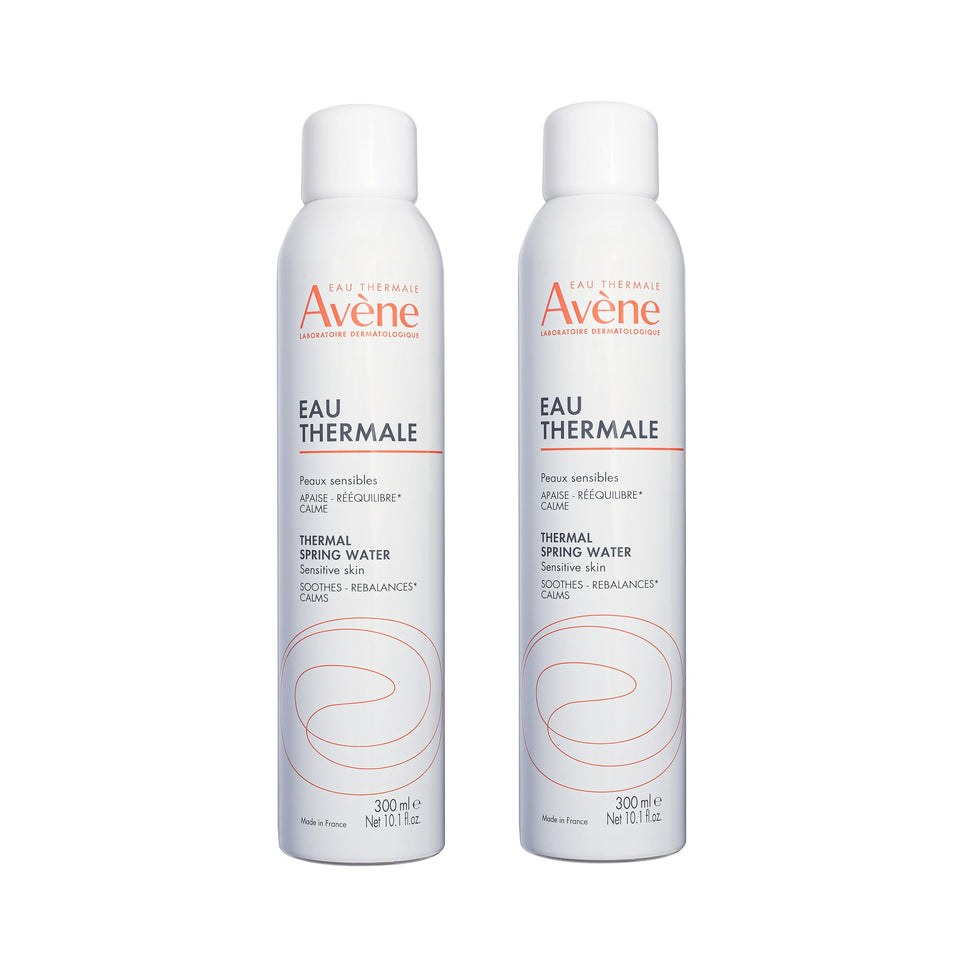 Avène front packaging showing spray cans and calming branding for easy identification