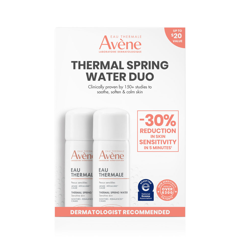 Eau Thermale Avène front packaging showing soothing facial mist for sensitive skin