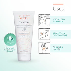 Avène Thermal Spring Water ingredient display emphasizing calming benefit in formula