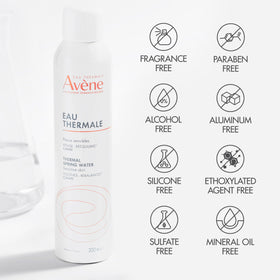 Avène on bathroom shelf in lifestyle scene suggesting daily calming skincare ritual