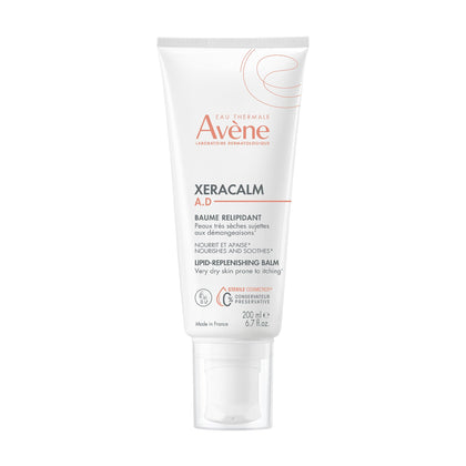 Eau Thermale Avène front packaging showing 200 ml balm for dry skin relief