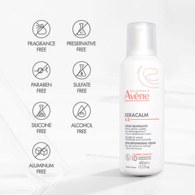 Parent applying Avène XeraCalm A.D to child demonstrating family-safe protection