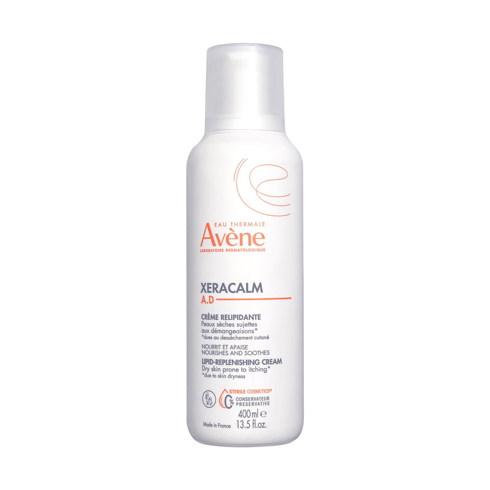 Eau Thermale Avène front pump bottle showing hygienic dispenser for sterile use