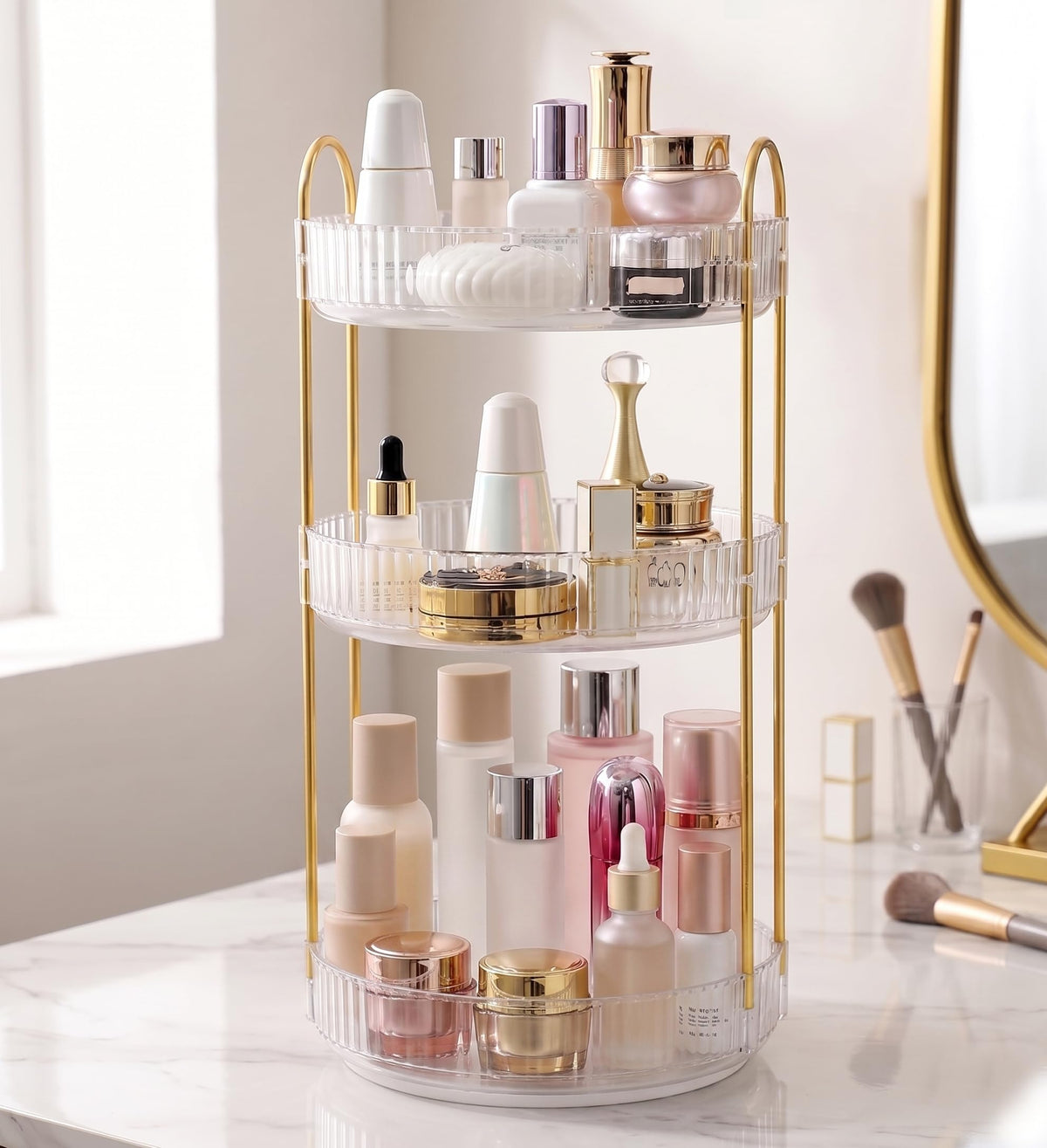 Aveniee white color lifestyle shot complements vanity decor