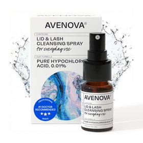 Avenova 20ml bottle front view showing compact travel-friendly design and clear labeling