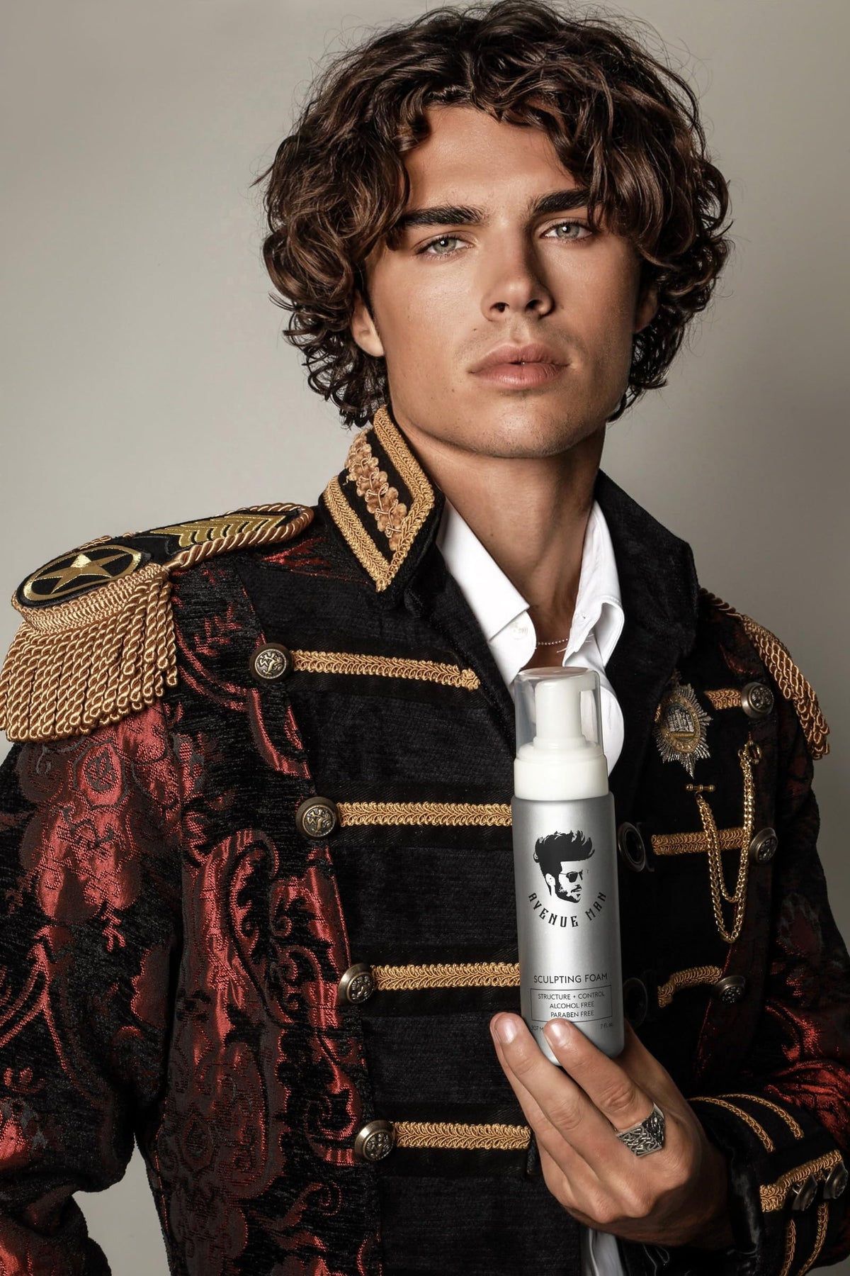 Avenue Man used with blow dryer for added root volume and control
