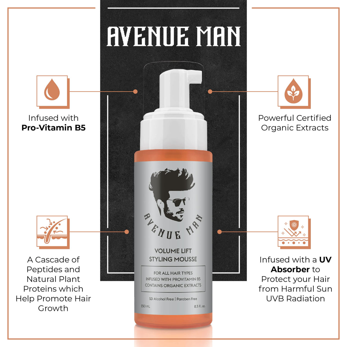 Avenue Man nozzle dispensing foam demonstrating easy controlled application
