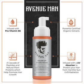 Avenue Man nozzle dispensing foam demonstrating easy controlled application