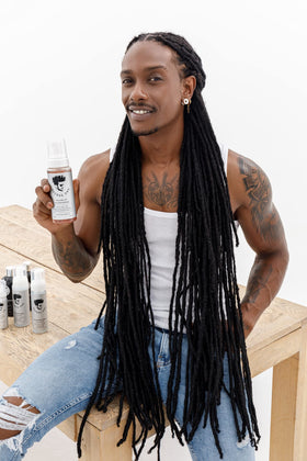 Avenue Man mousse on bathroom counter in lifestyle scene for everyday grooming benefit