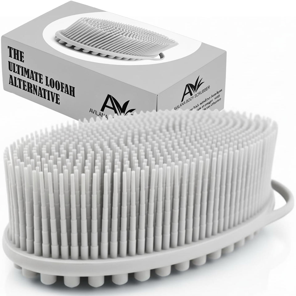 Avilana front view showing scrubber design and durable silicone benefits