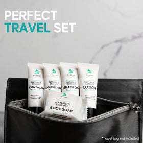 Avistar soap bars stacked to show texture and convenient guest sizes