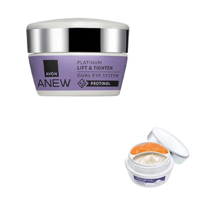 AVON ANEW front packaging showing dual eye system, clear product benefit