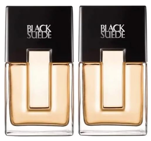 AVON Black Suede front bottle shot showing sleek design and everyday elegance