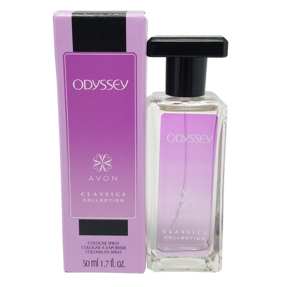 AVON Odyssey front bottle showing elegant design and wearable floral scent