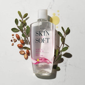 AVON bottle held in hand for scale, conveys 25 fl oz bonus-size value