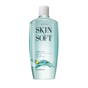 AVON bottle front label showing product name and bonus size, highlights value